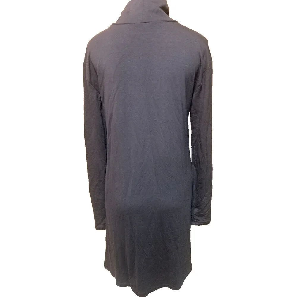Ann Taylor LOFT Gray Turtleneck Dress Size Medium Office Preppy Cottage Core